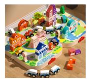 Urban Building Blocks with Mini Train