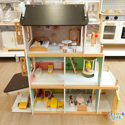 Zara 3-Storey Dollhouse With Elevator