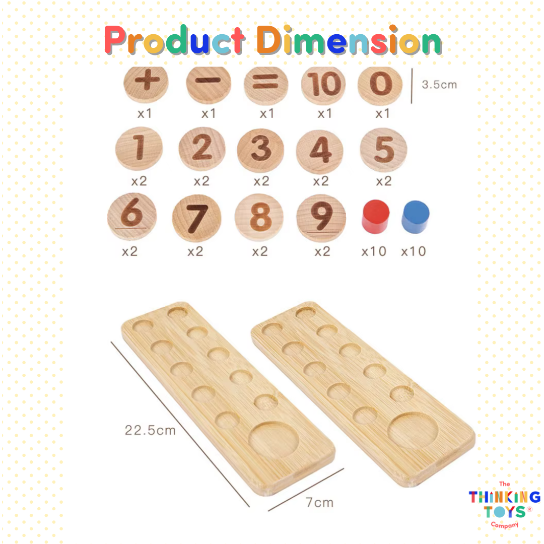 Wooden Mathematical Calculation
