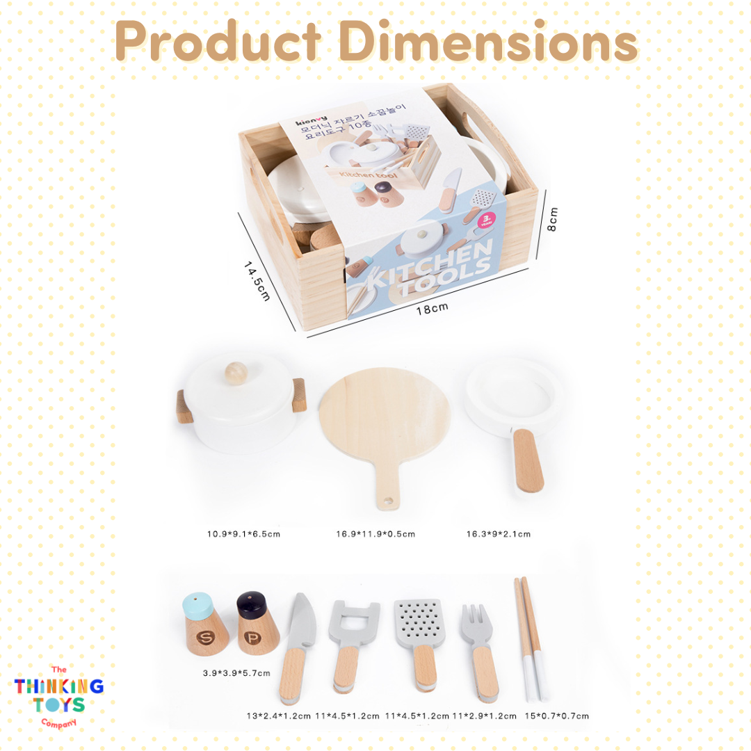 PLAYSHOP Wooden Kitchen Tools