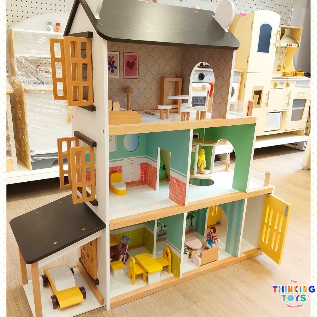 Zara 3-Storey Dollhouse With Elevator