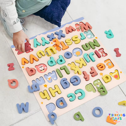 Wooden Alphabet ABC Puzzle Board