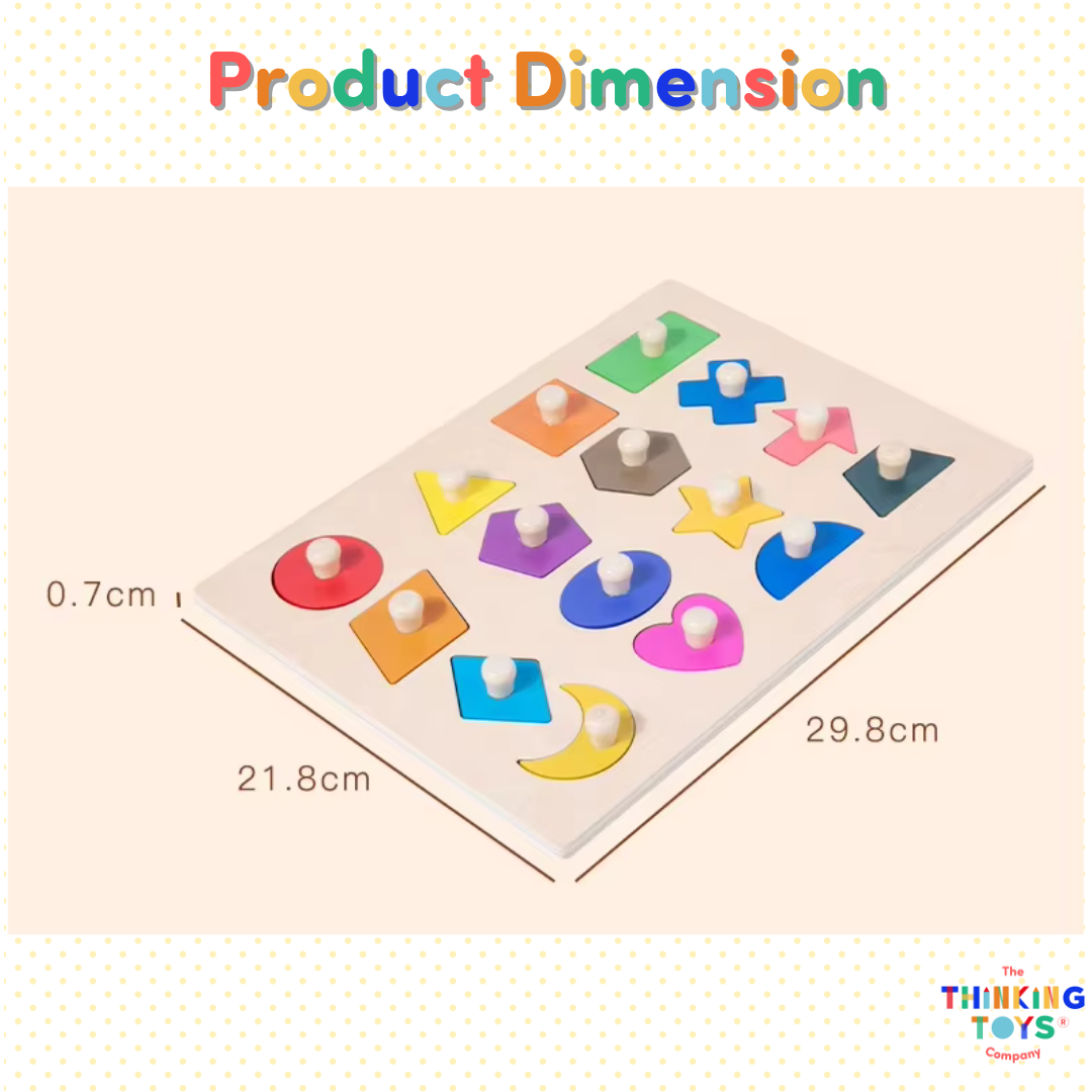 3D Shape & Color Matching Block Board