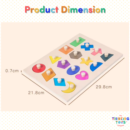 3D Shape & Color Matching Block Board