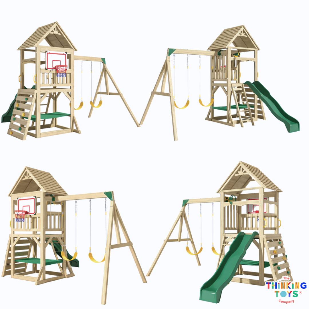 Wooden Forest Climber Playground