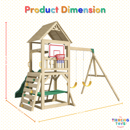 Wooden Forest Climber Playground