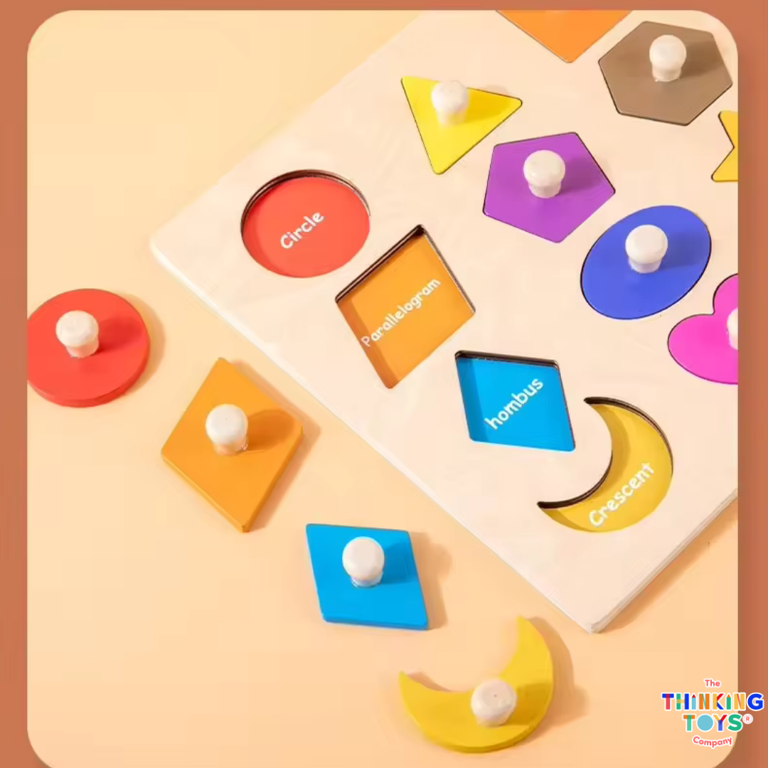 3D Shape & Color Matching Block Board