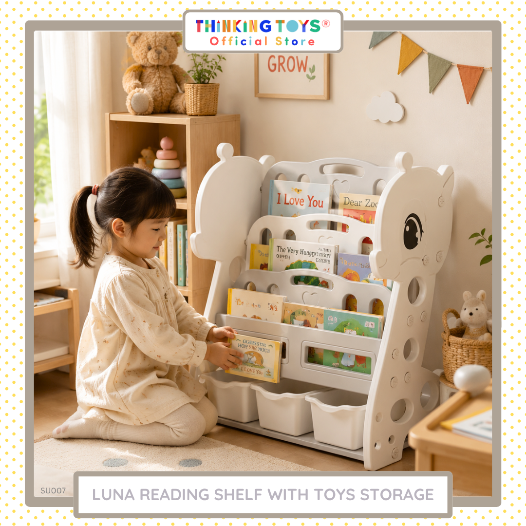 Luna Reading Shelf with Toy Storage