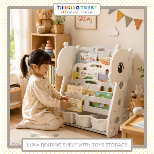 Luna Reading Shelf with Toy Storage