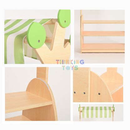 GROW-WITH-U Montessori Nature Inspired Toy Shelf