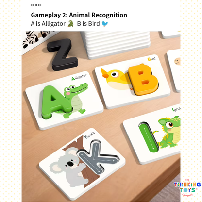 Alphabet & Animal Matching Board