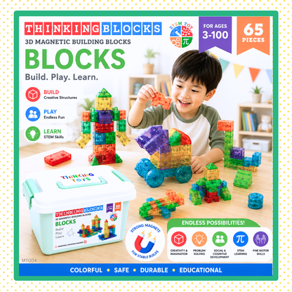 BLOCKS 65-pieces Magnetic Blocks Set