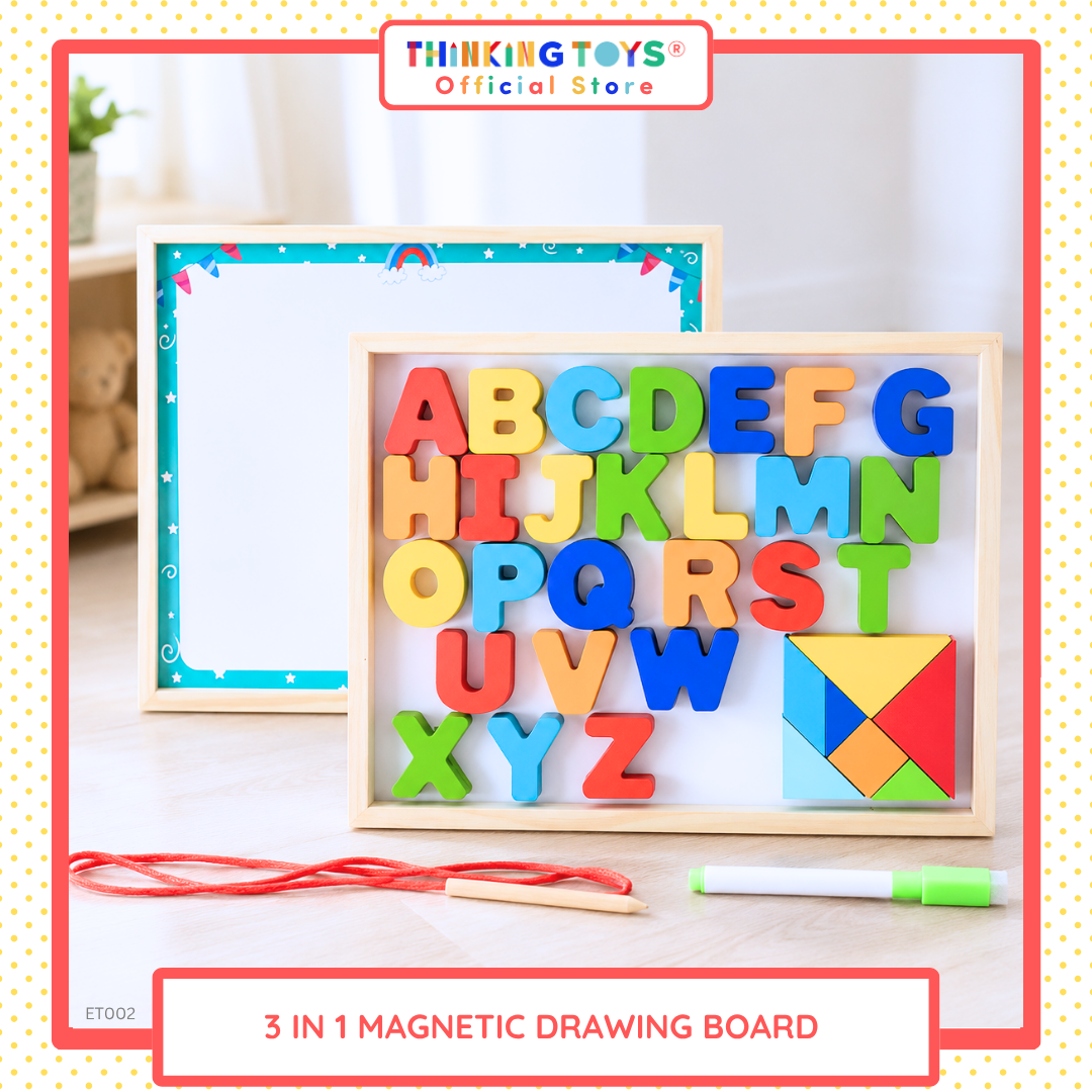 3 IN 1 Magnetic Drawing Board