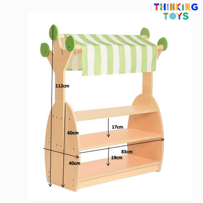 GROW-WITH-U Montessori Nature Inspired Toy Shelf