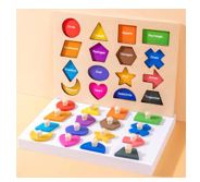 3D Shape & Color Matching Block Board