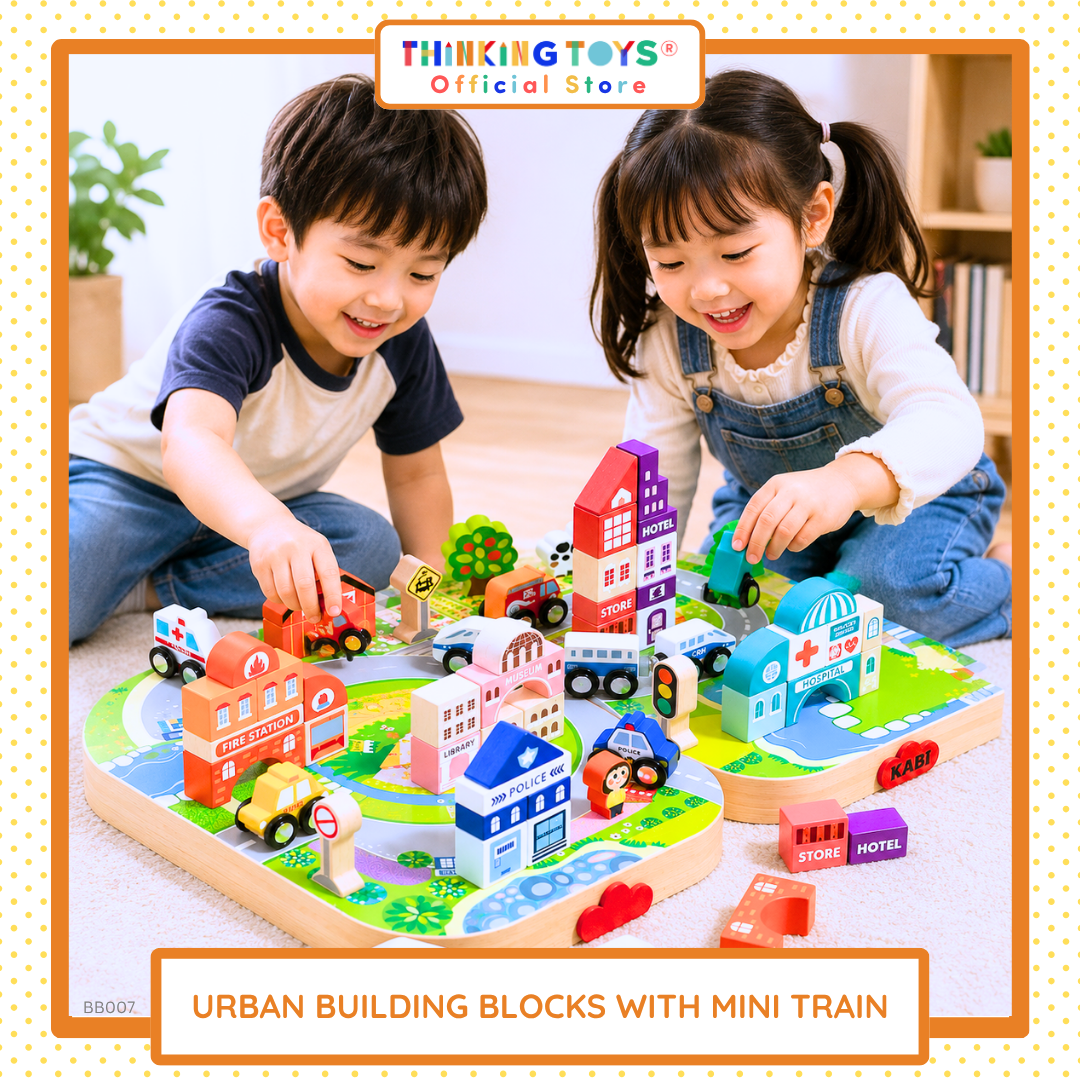 Urban Building Blocks with Mini Train