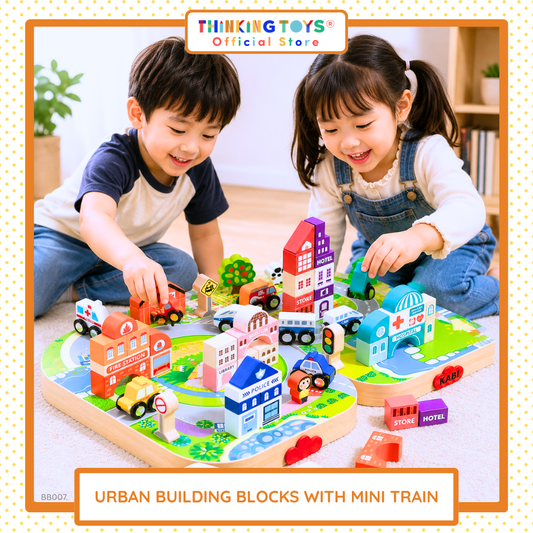 Urban Building Blocks with Mini Train