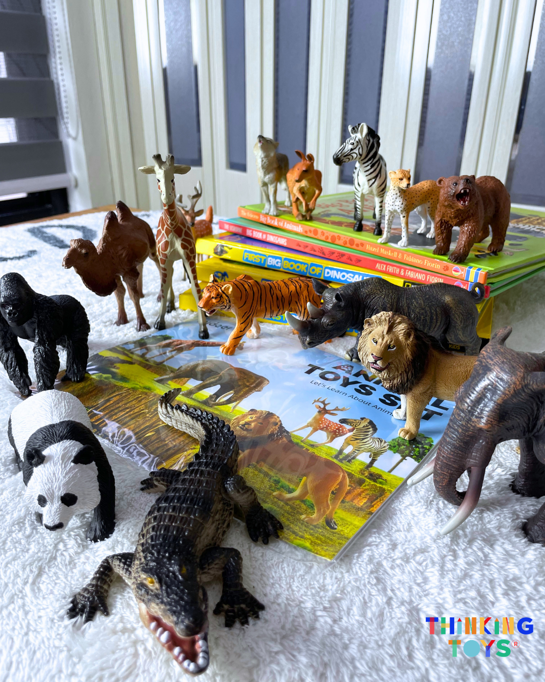 MIDEER Realistic Animal Toy Set
