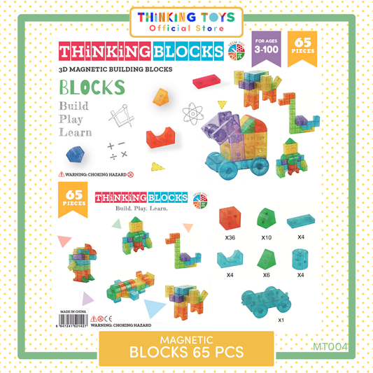 BLOCKS 65-pieces Magnetic Blocks Set