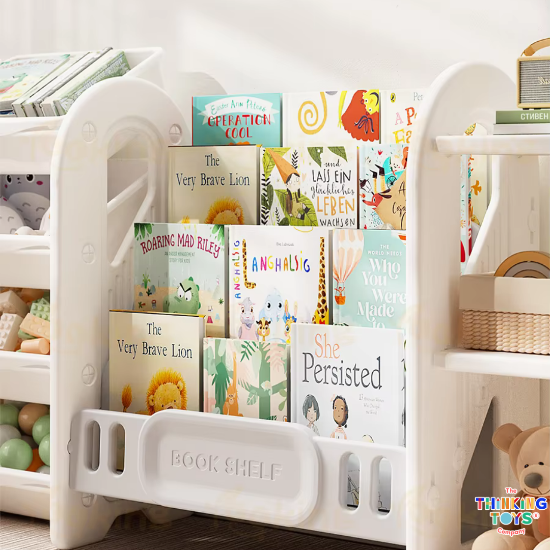 Luna Toys Storage Rack and Bookshelf