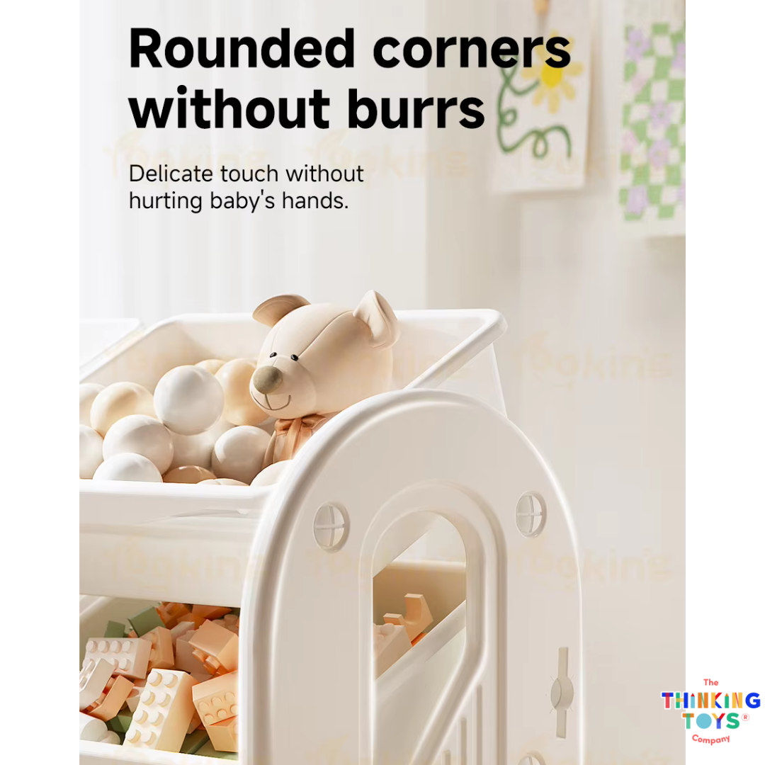 Luna Toys Storage Rack and Bookshelf