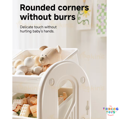 Luna Toys Storage Rack and Bookshelf