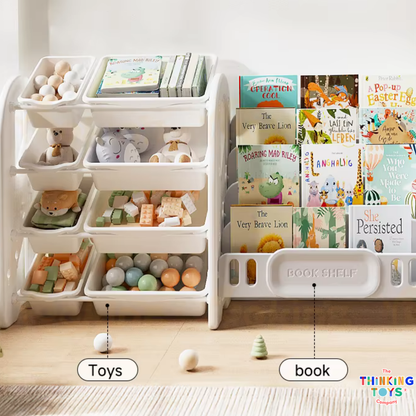 Luna Toys Storage Rack and Bookshelf