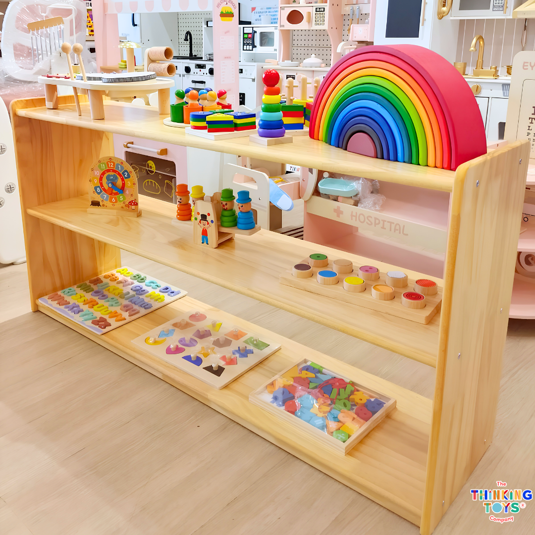 Little Learner Wooden Toyshelf