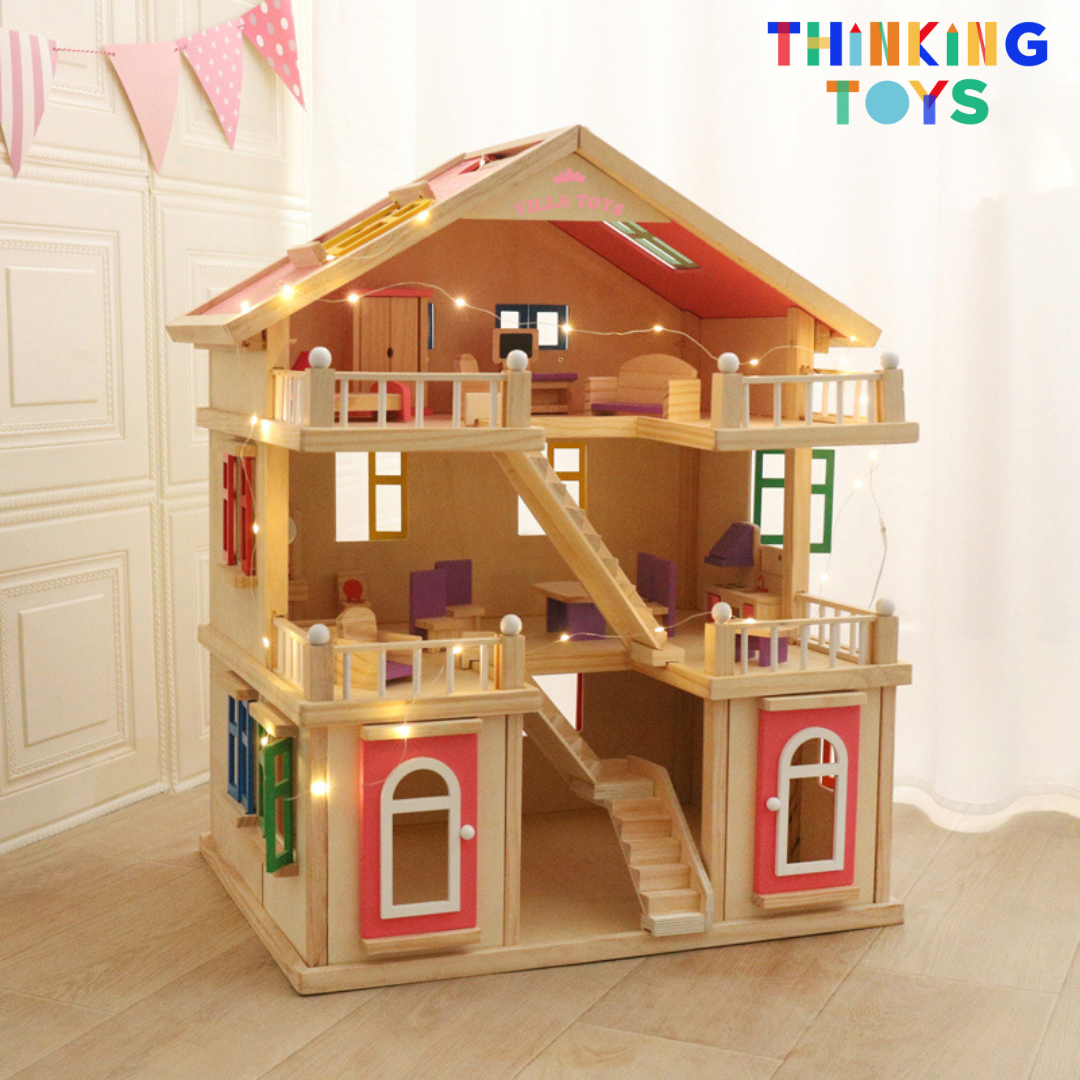 LULU SPANISH 3-Storey Villa Dollhouse