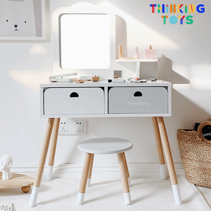 KELSY Scandinavian Minimalist Vanity Dresser