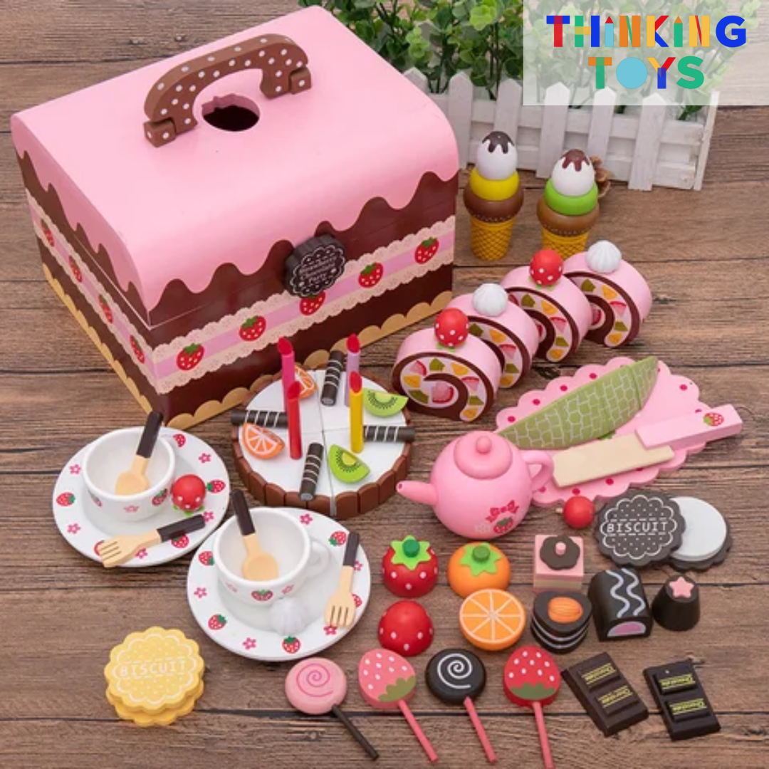 PLAYSHOP Wooden Classic Cake and Dessert Playset