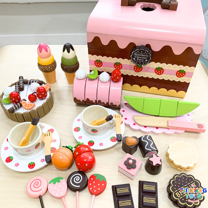 PLAYSHOP Wooden Cake & Dessert Playset