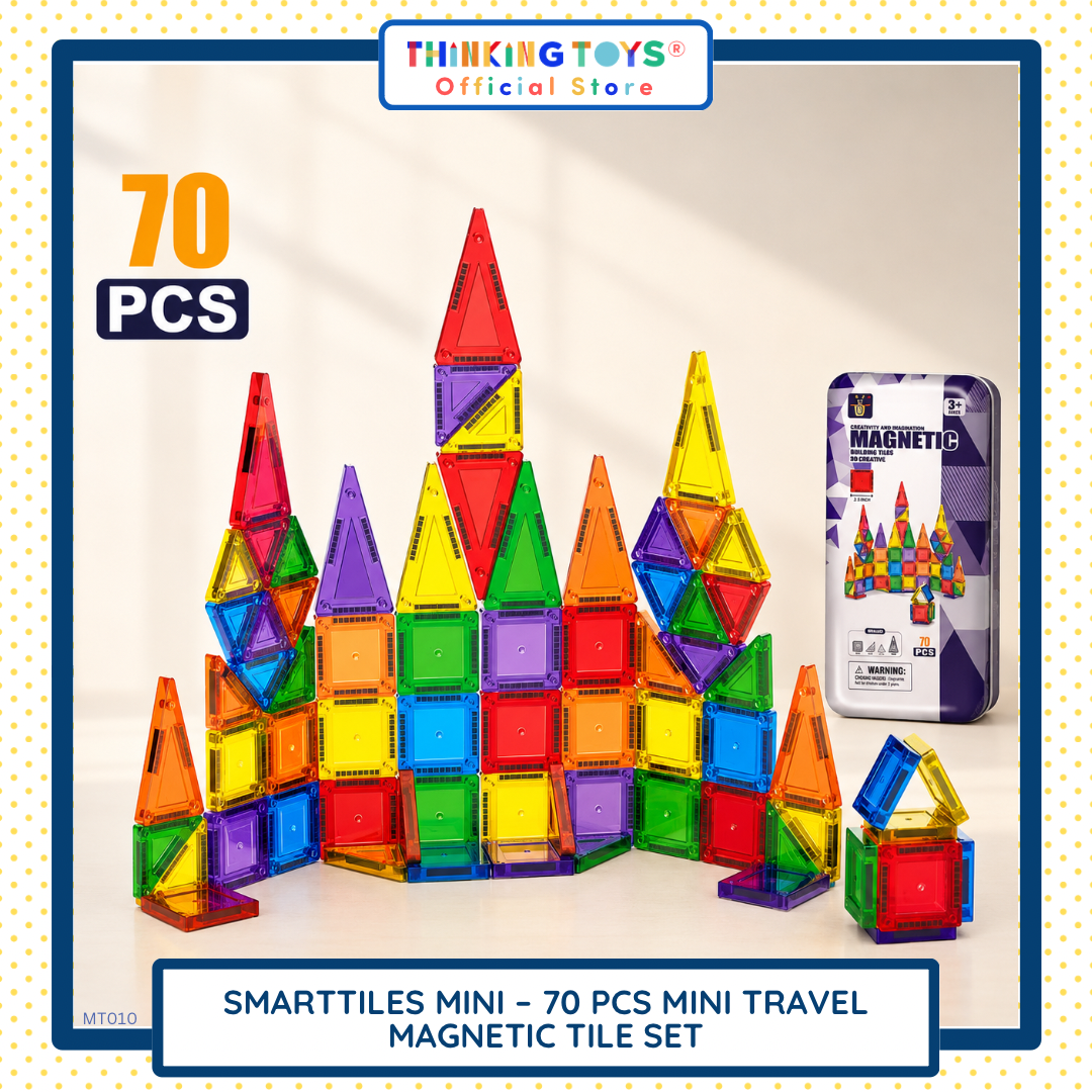 SmartTiles Mini – 70 PCS Mini Travel Magnetic Tile Set