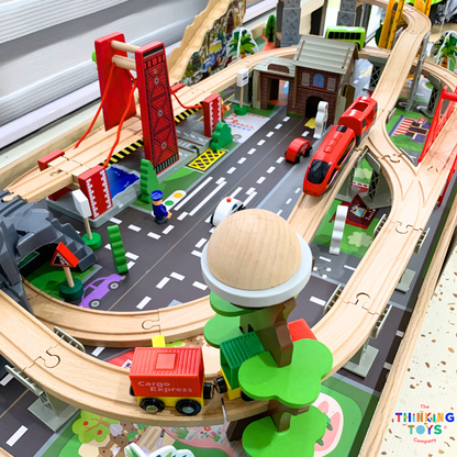 100-Piece Express Train Track & Table Set
