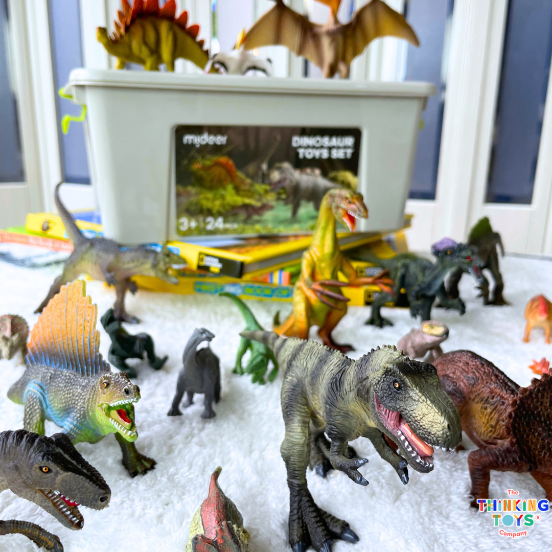 MIDEER Realistic Dinosaur Toy Set