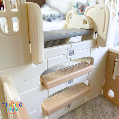 Kumi Indoor Playhouse with Swing and Slide