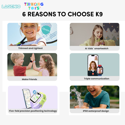 LAGENIO Kids Smart Watch K9