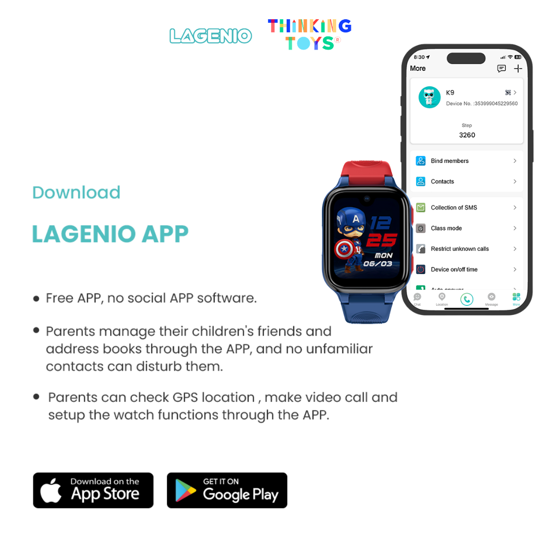 LAGENIO Kids Smart Watch K9