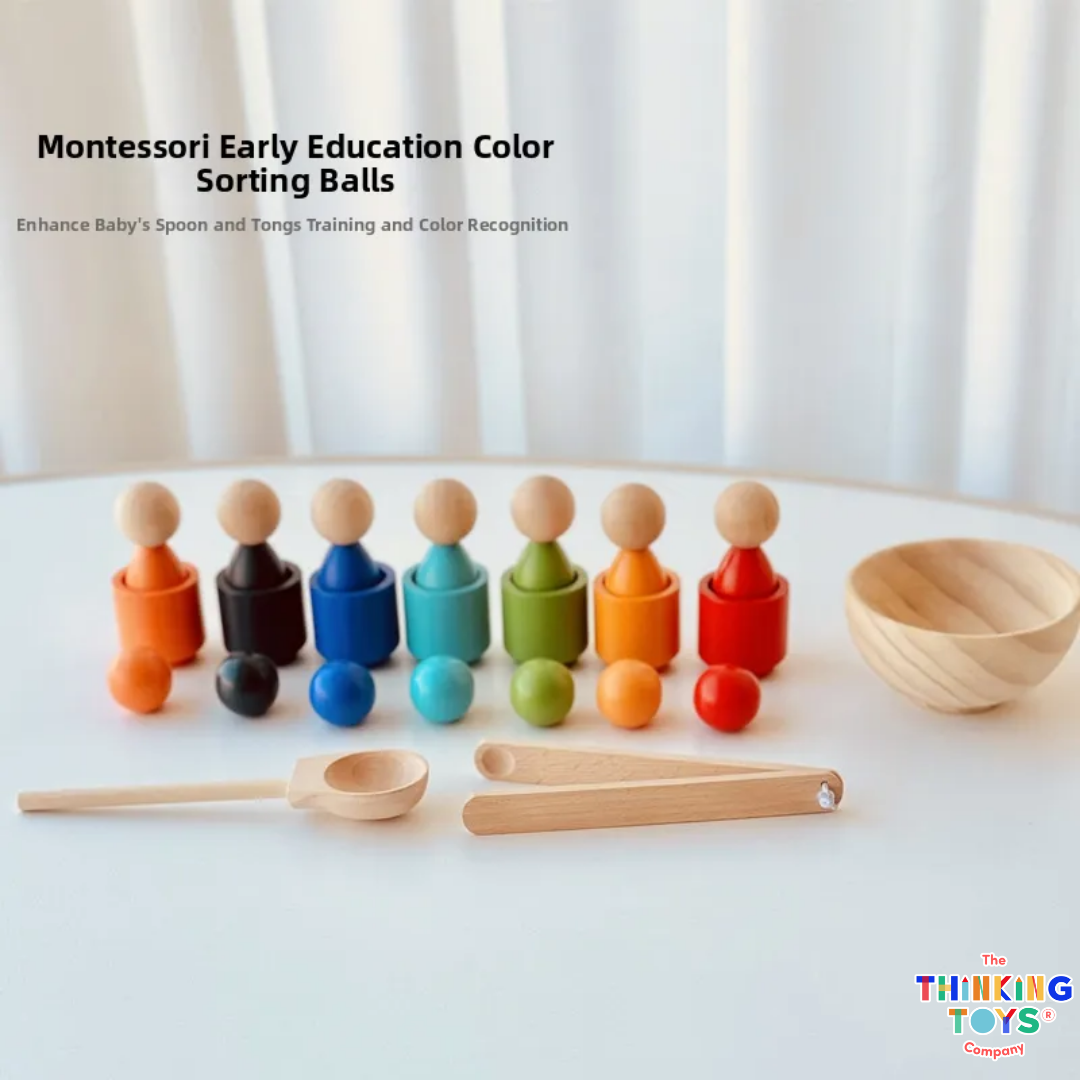 Rainbow Sort & Stack Wooden Set