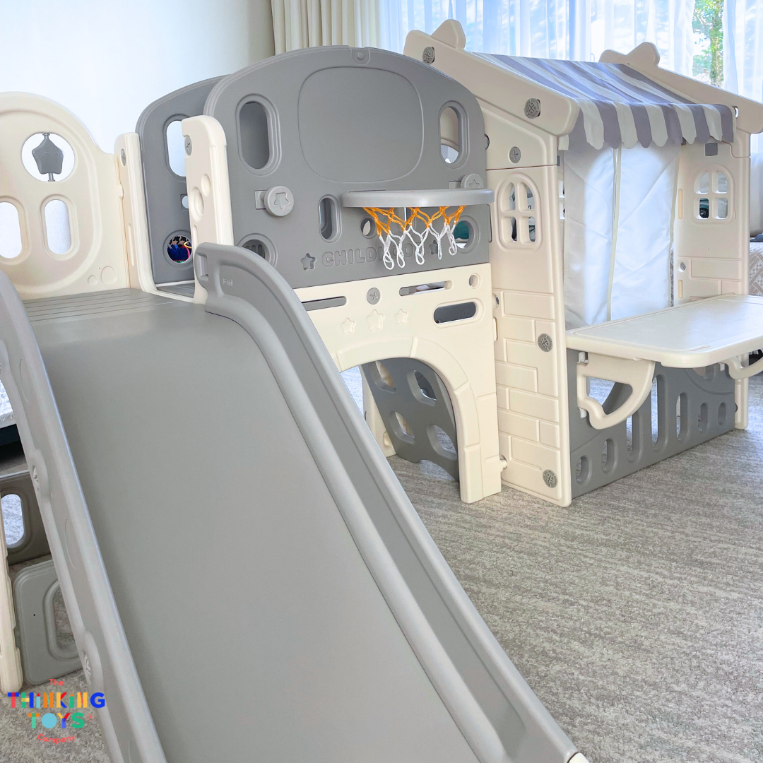 KUMI Indoor Car Playhouse with Slide