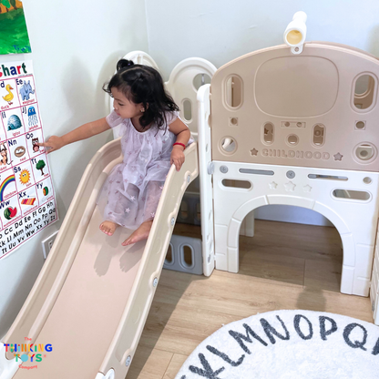 KUMI Indoor Playhouse Slide Basketball