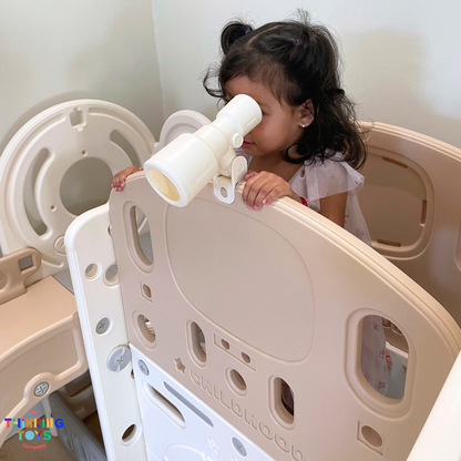 KUMI Indoor Playhouse Slide Basketball