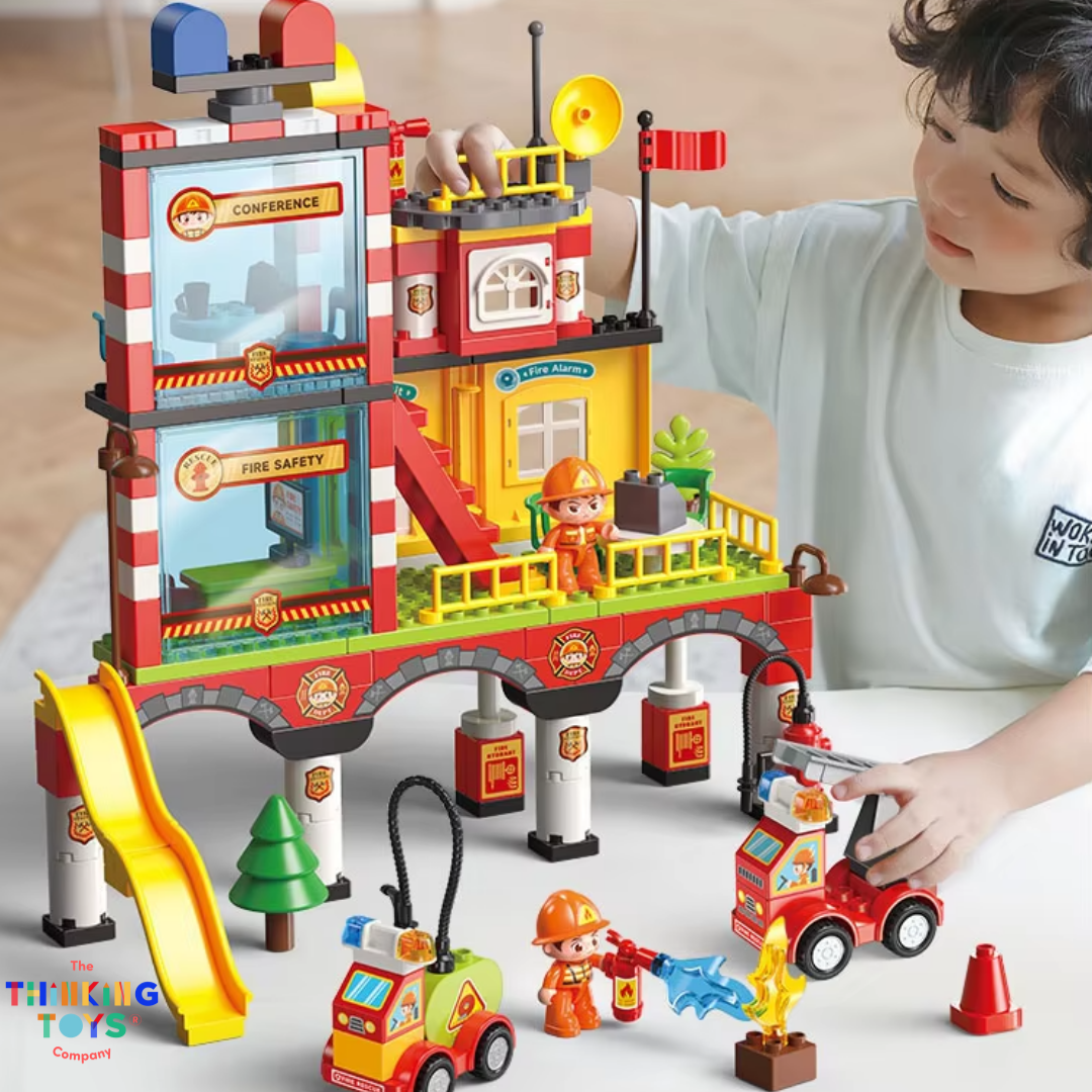 CREATIVE BUILDING BLOCKS Fire Station 173 PCS
