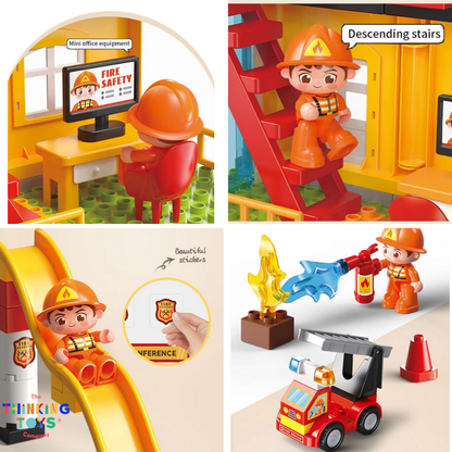 CREATIVE BUILDING BLOCKS Fire Station 173 PCS