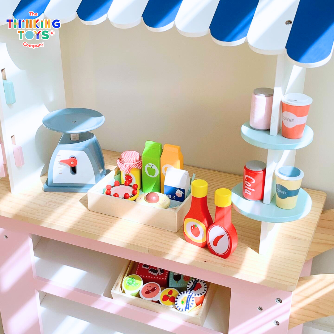 PLAYSHOP Wooden Convenience Store Playset