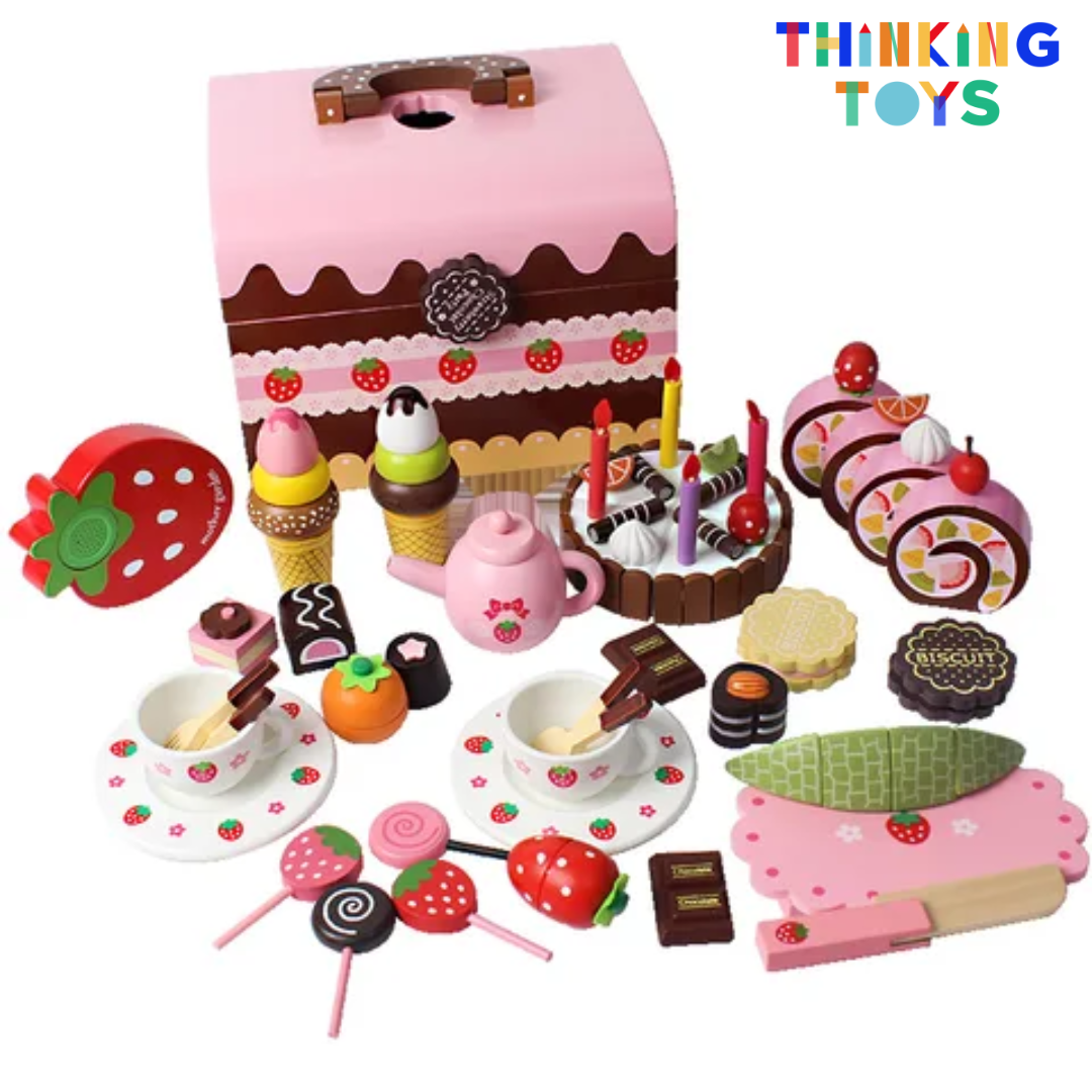 PLAYSHOP Wooden Classic Cake and Dessert Playset