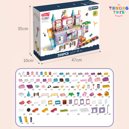 CREATIVE BUILDING BLOCKS Pink Dollhouse 400 PCS
