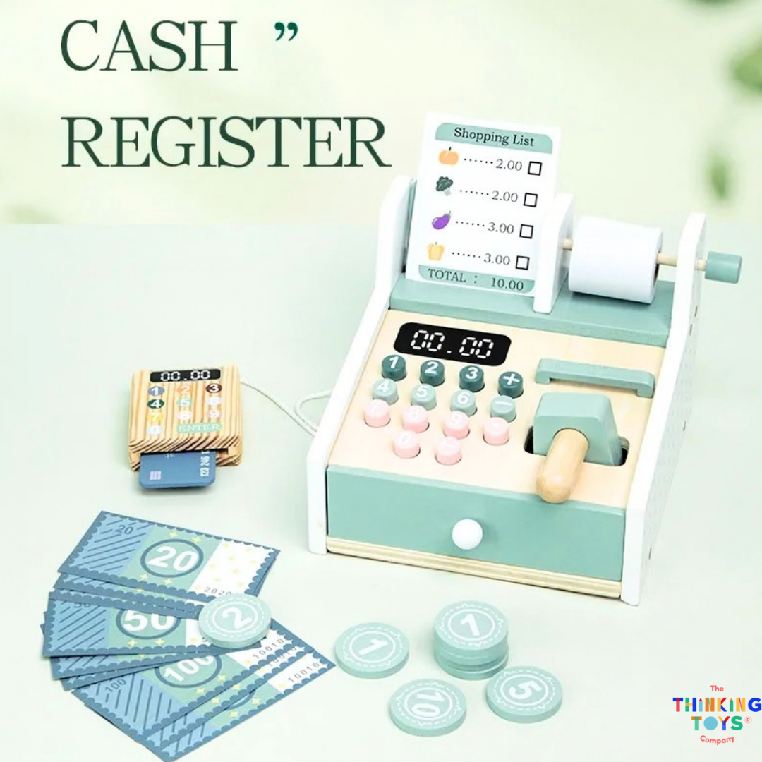 April Wooden Cash Register