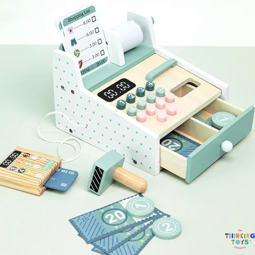 April Wooden Cash Register