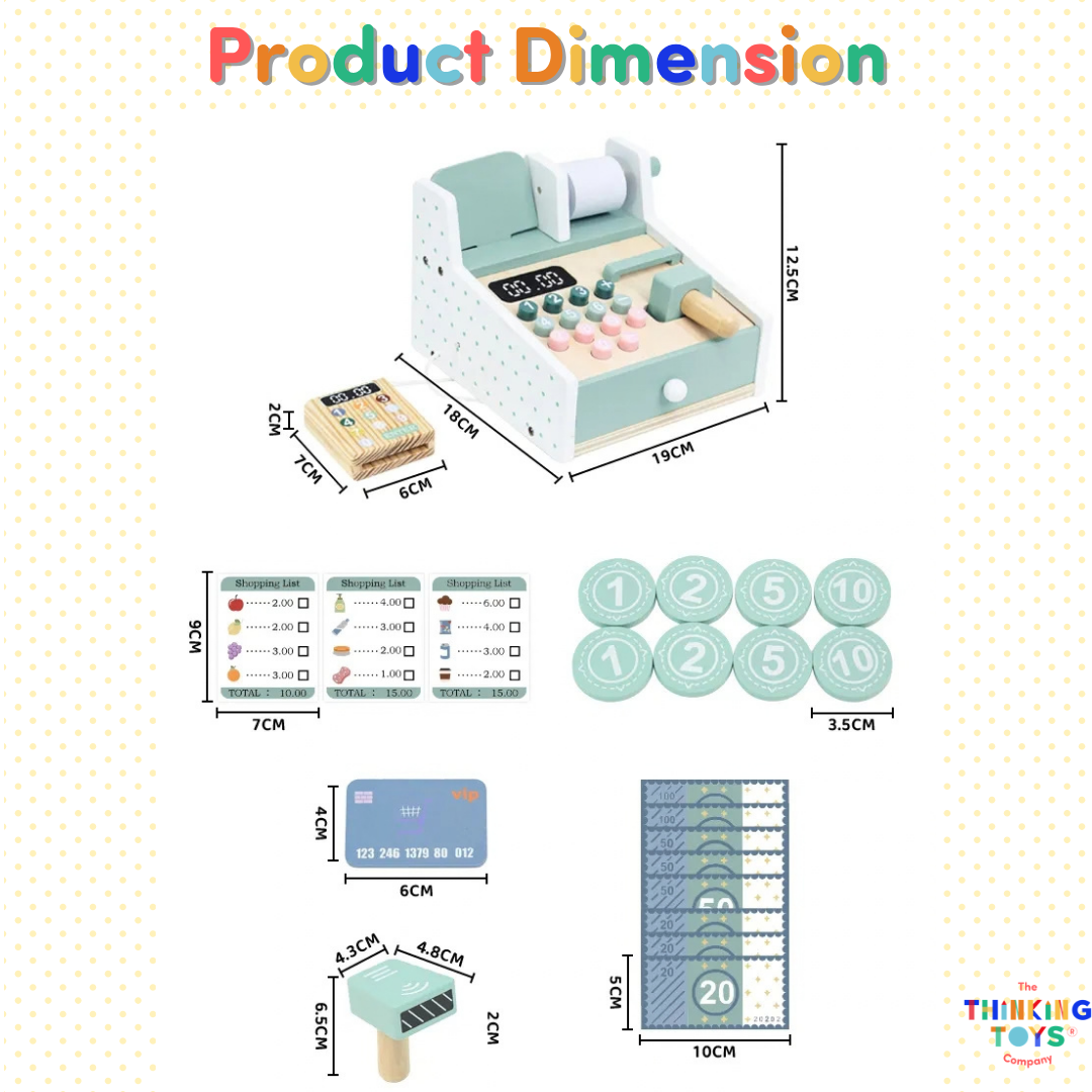 April Wooden Cash Register